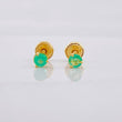 Topos Tres Garras Esmeraldas 27pts 0.75g / in / 3.9mm Oro Amarillo 18K