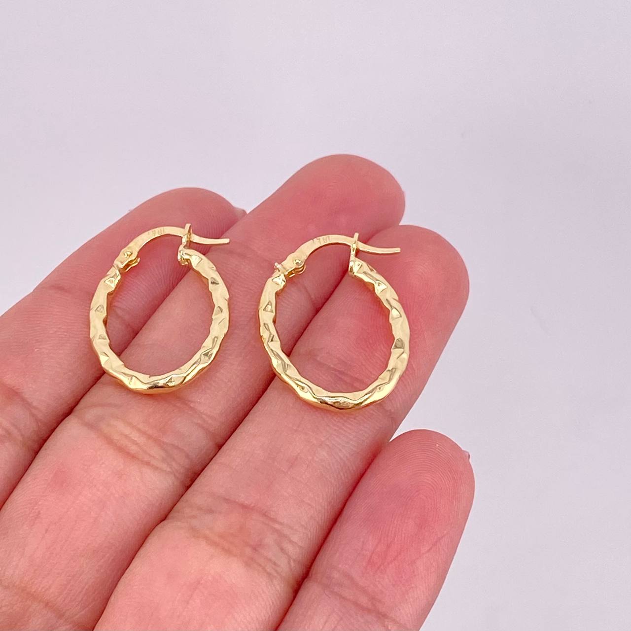Hoop Earrings Anto 1.55g / 1 in 18K Yellow Gold