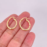 Hoop Earrings Anto 1.55g / 1 in 18K Yellow Gold