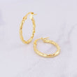 Hoop Earrings Anto 1.55g / 1 in 18K Yellow Gold