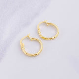 Candongas Gaby 0.9g / 1/2 in Oro Amarillo 18K