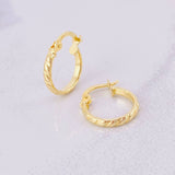 Candongas Gaby 0.9g / 1/2 in Oro Amarillo 18K