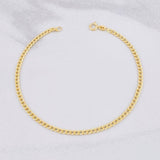 Cuban Links Bracelet 1.1g / 7 3/4 in / 2.4mm 18K Yellow Gold