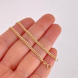 Cuban Links Bracelet 1.1g / 7 3/4 in / 2.5mm Yellow Gold 18K