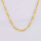 Cadena Figaro 2.4g / 20 in / 2.6mm Oro Amarillo 18K