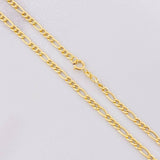 Cadena Figaro 2.25g / 20 in / 2.6mm Oro Amarillo 18K