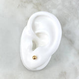 Stud Earrings Bead 0.5gr / 18K Gold