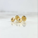 Topos Bola 0.45 g / in / 4 mm Oro Amarillo 18K