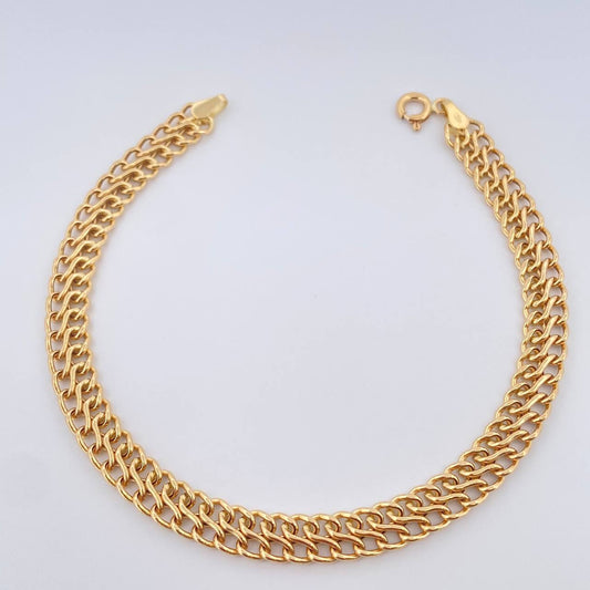 Pulso Sedusa 3.6gr / 7 3/4 in / 6mm Oro Amarillo +3 18K &