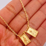 Cadena Aro Seguido Escapulario 5.5gr / 16 3/4 in / 0.8mm Oro Amarillo 18K %