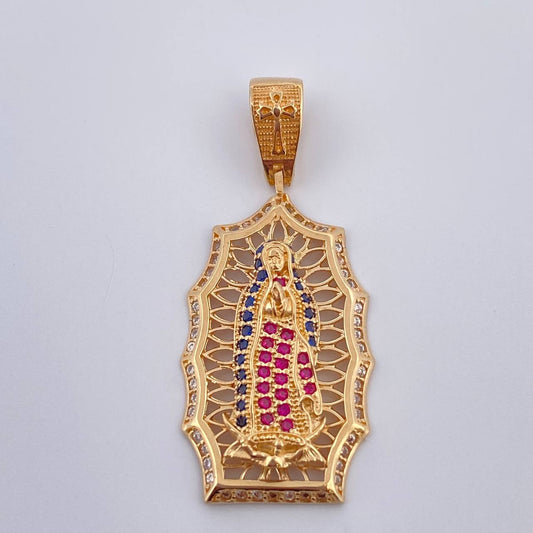 Dije Virgen Guadalupe 4.4gr / 1 1/2 in / Oro Amarillo 18K %