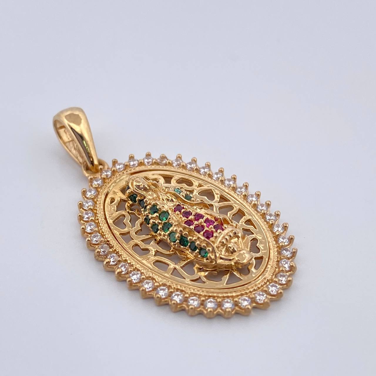 Dije Virgen Guadalupe 4.35gr / 1 1/4 in / Oro Amarillo 18K %