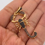 Dije Escorpion 6.35gr / 2 in / Dos Oros Negro Amarillo 18K %