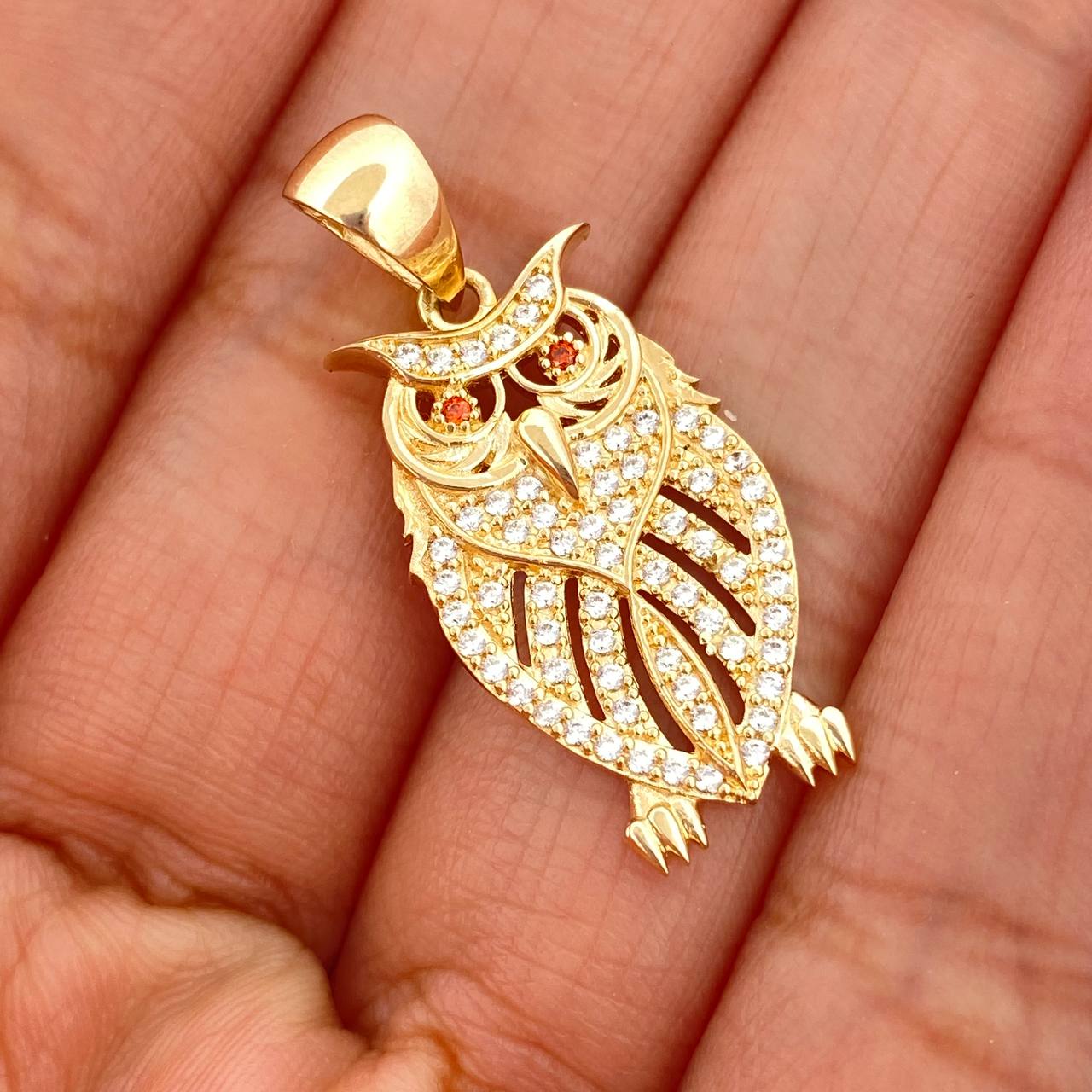 Dije Buho 3.1gr / 1 1/4 in / Oro Amarillo 18K %