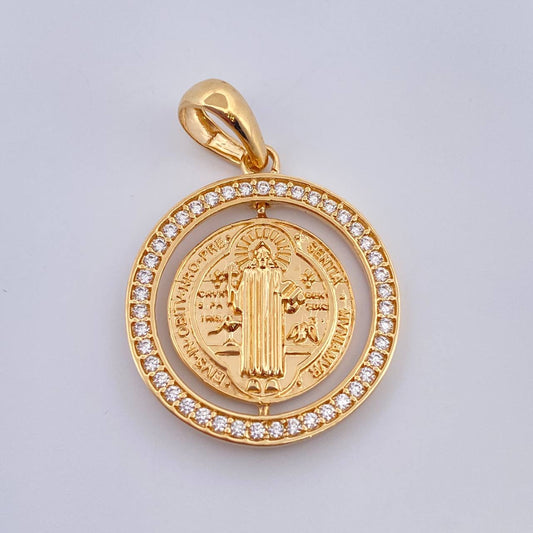 Dije San Benito 4.1gr / 1 1/4 in / Oro Amarillo 18K %
