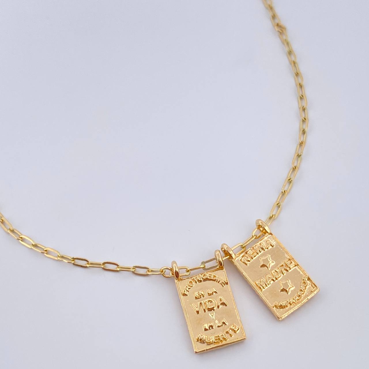 Paperclip Chain Scapular 5g / 17 in / 0.8mm 18K Yellow Gold %