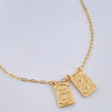 Paperclip Chain Scapular 5g / 17 in / 0.8mm 18K Yellow Gold %