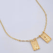 Paperclip Chain Scapular 5g / 17 in / 0.8mm 18K Yellow Gold %