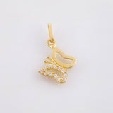 Dije Mariposa 0.5gr / 1/2 in / Oro Amarillo 18K *