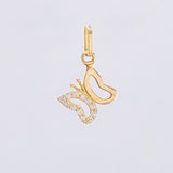 Dije Mariposa 0.5gr / 1/2 in / Oro Amarillo 18K *