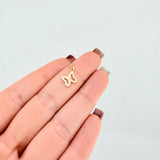 Dije Mariposa 0.5gr / 1/2 in / Oro Amarillo 18K *