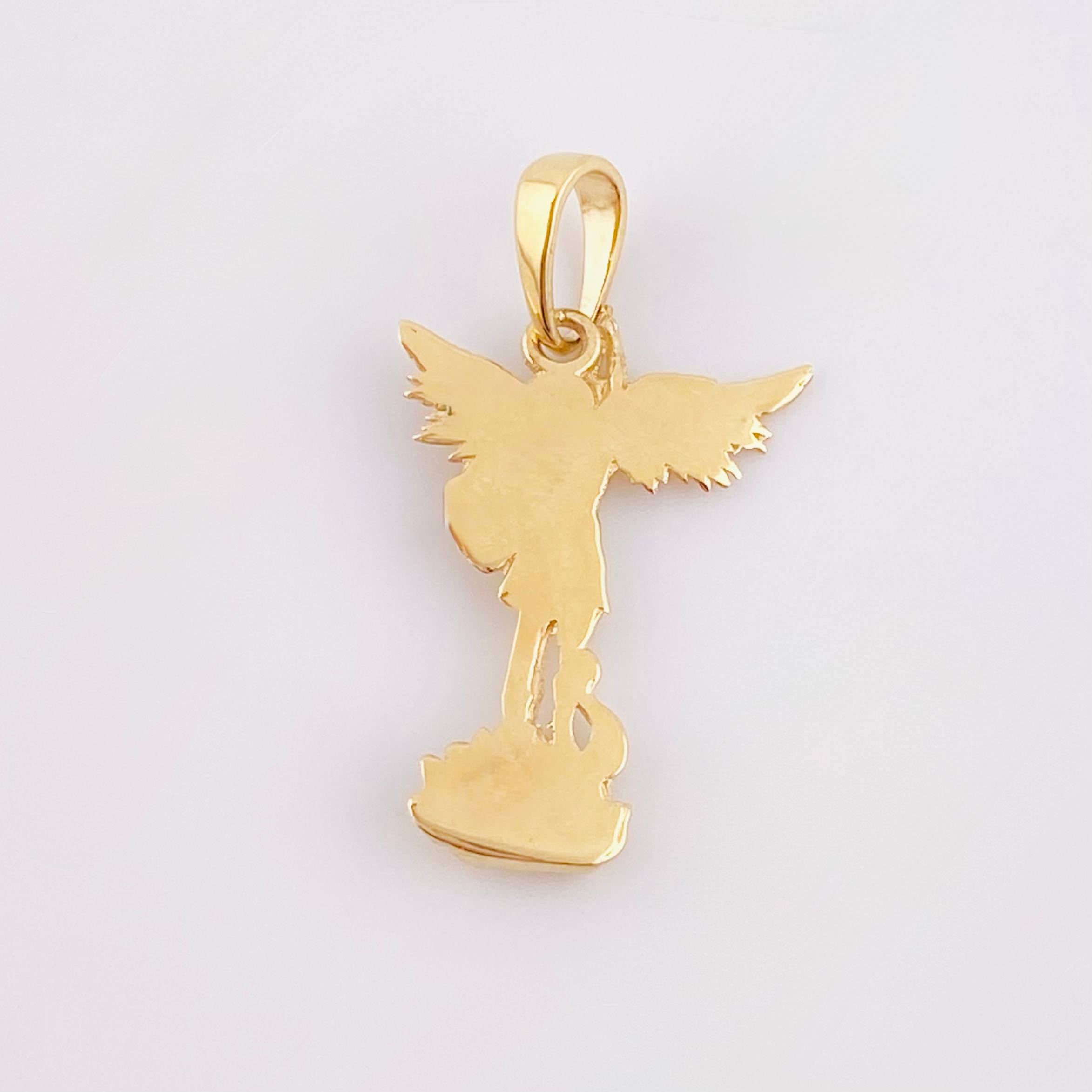 Dije San Miguel Arcangel 1.4gr / 1 in / Oro Amarillo 18K *