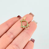 Dije Dios 1.1gr / 3/4 in / Oro Amarillo 18K *