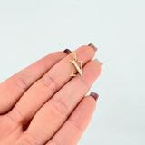 Letter N Pendant 0.8gr / 3/4 in / Yellow Gold 18K *