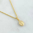 Set Cadena y Dije Lazo + Virgen Guadalupe 1.4gr / Oro 18K -