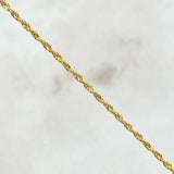 Set Cadena y Dije Lazo + Corazón Troquelado 1.4gr / Oro 18K