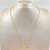 Chain Set and Pendant Bow + Pierced Heart 1.4gr / 18K Gold -