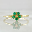 Sakura Flower Ring 1.2gr / Size 5 3/4 / 18K Gold -