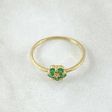 Sakura Flower Ring 1.2gr / Size 5 3/4 / 18K Gold -
