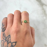 Sakura Flower Ring 1.2gr / Size 5 3/4 / 18K Gold -