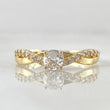 Infinity Unilateral Solitaire Ring 2.1gr / Size 6 3/4 / 18K Gold -
