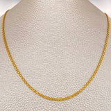 Cadena China 4.55gr / 19 3/4 in / 2.05mm Oro Amarillo +1 18K $