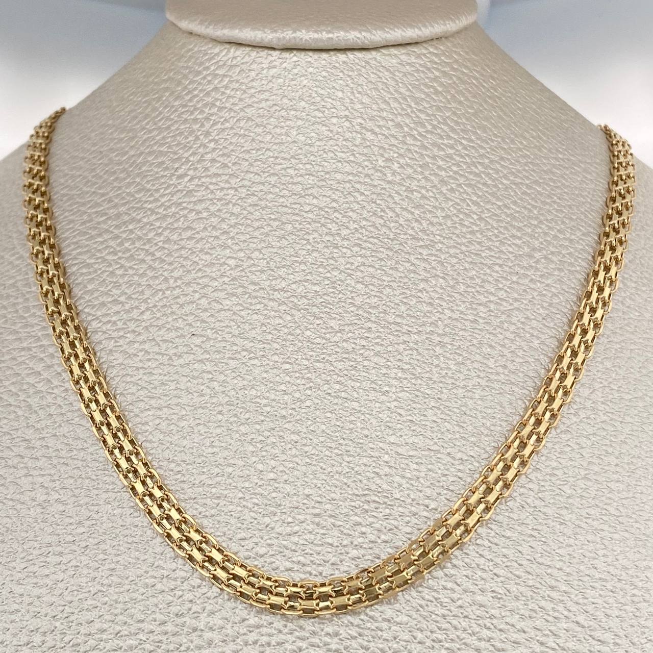 Bismark Chain 8.8gr / 23 1/2 in / 4.65mm Yellow Gold +1 18K $
