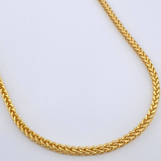 Cadena Franco 10.5gr / 21 1/2 in / 2.72mm Oro Amarillo +3 18K $
