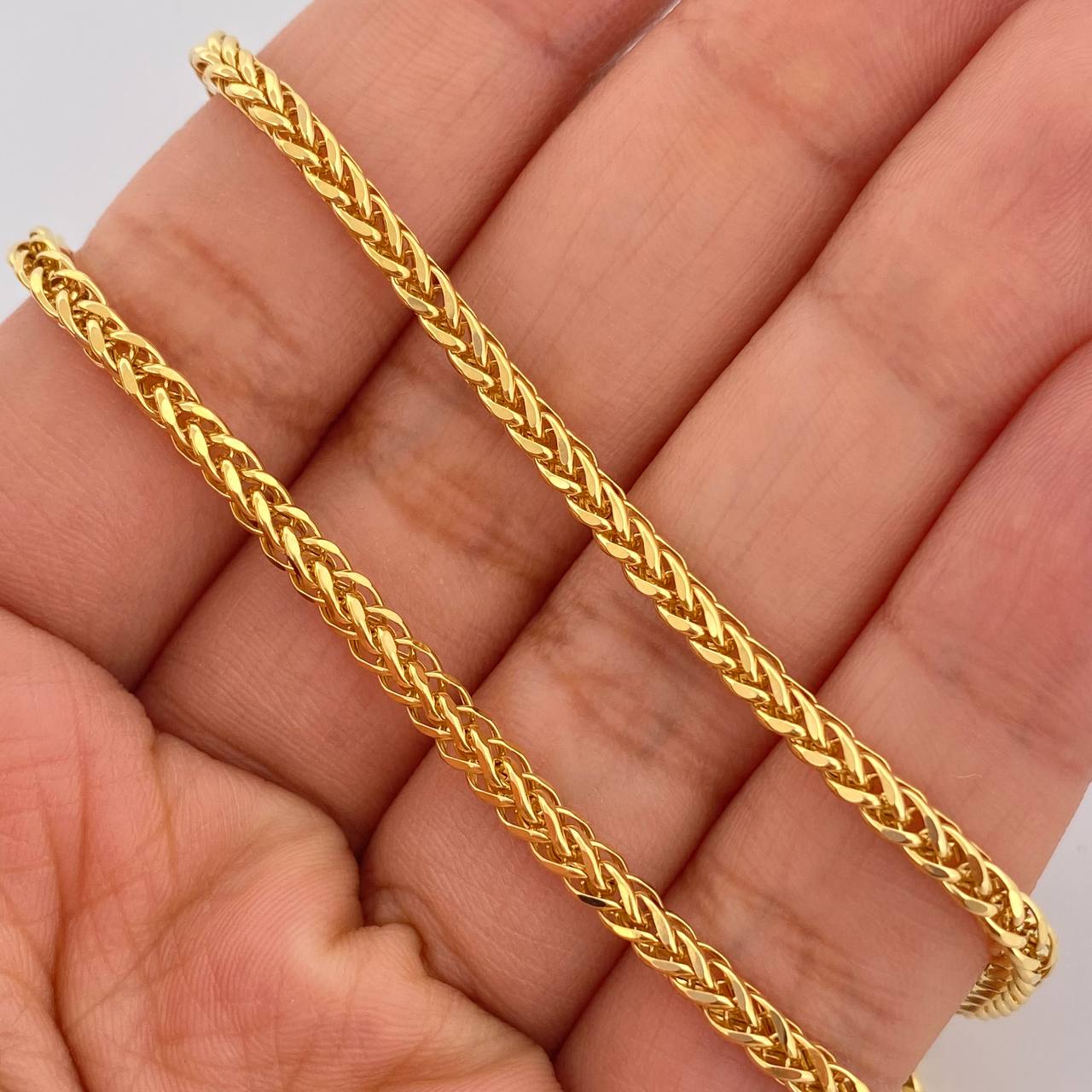 Cadena Franco 10.6gr / 25 1/2 in / 2.93mm Oro Amarillo +3 18K $