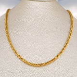 Cadena Franco 10.5gr / 21 1/2 in / 2.72mm Oro Amarillo +3 18K $