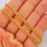 Cadena Cubana 12.25gr / 25 1/2 in / 3.78mm Oro Amarillo +1 18K $