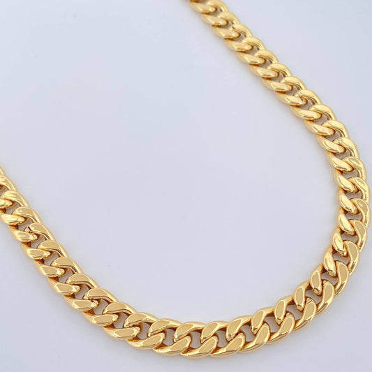 Cadena Cubana 14.75gr / 23 3/4 in / 6.87mm Oro Amarillo +1 18K $