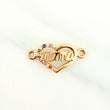 Herraje Corazon Mama 0.95gr / 3/4 in / Oro Amarillo 18K %