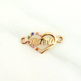 Herraje Corazon Mama 0.95gr / 3/4 in / Oro Amarillo 18K %