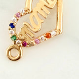 Herraje Corazon Mama 0.95gr / 3/4 in / Oro Amarillo 18K %