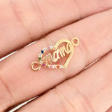 Herraje Corazon Mama 0.95gr / 3/4 in / Oro Amarillo 18K %
