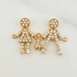 Herraje Familia De Tres 1.6gr / 3/4 in / Oro Amarillo 18K %
