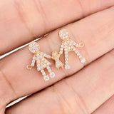 Herraje Familia De Tres 1.6gr / 3/4 in / Oro Amarillo 18K %