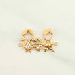 Family Silhouette Charm 1.05gr / 1/2 in / 18K Yellow Gold %