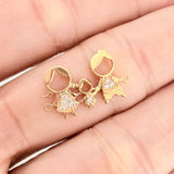 Family Silhouette Charm 1.05gr / 1/2 in / 18K Yellow Gold %